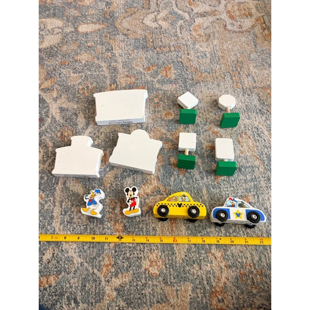 Melissa & Doug Disney Mickey Mouse Deluxe Wooden Vehicles Set